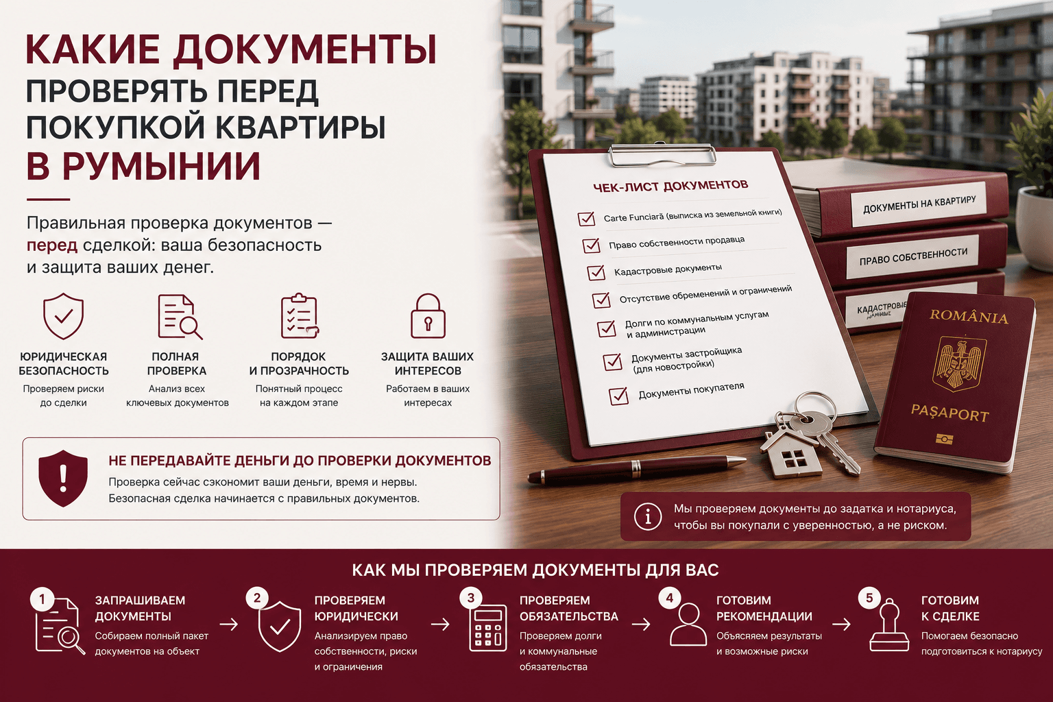 Какие документы проверять перед покупкой квартиры в Румынии