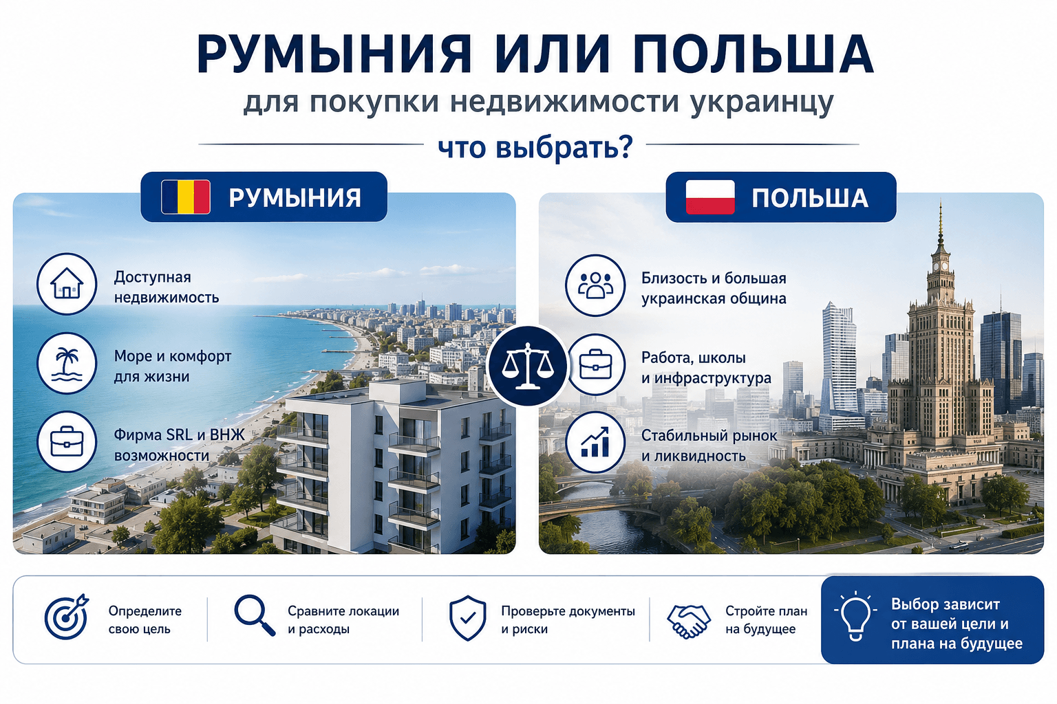Румыния или Польша для покупки недвижимости украинцу что выбрать