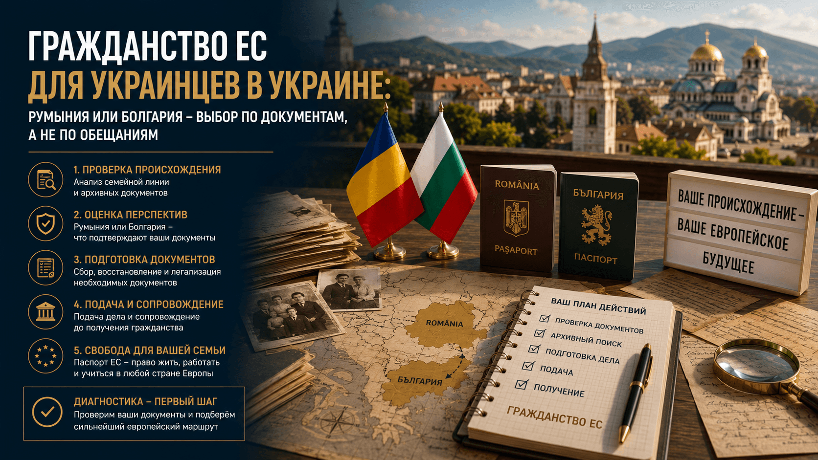 Гражданство ЕС для украинцев в Украине: Румыния или Болгария