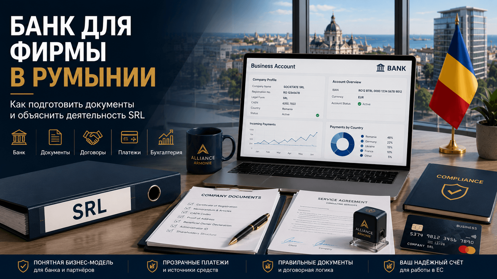 Банк для фирмы в Румынии: как подготовить документы и объяснить деятельность