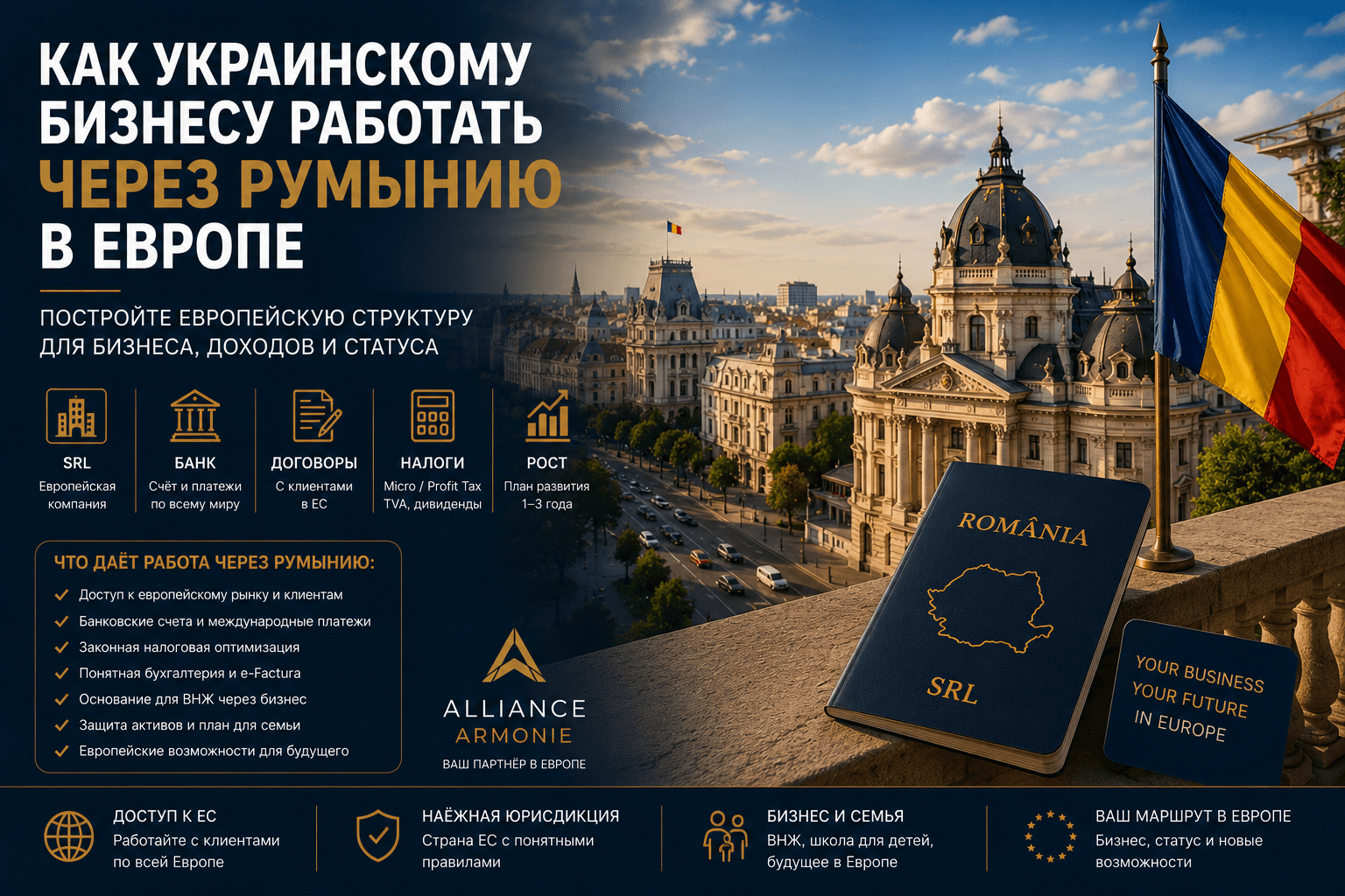 Как украинскому бизнесу работать через Румынию в Европе