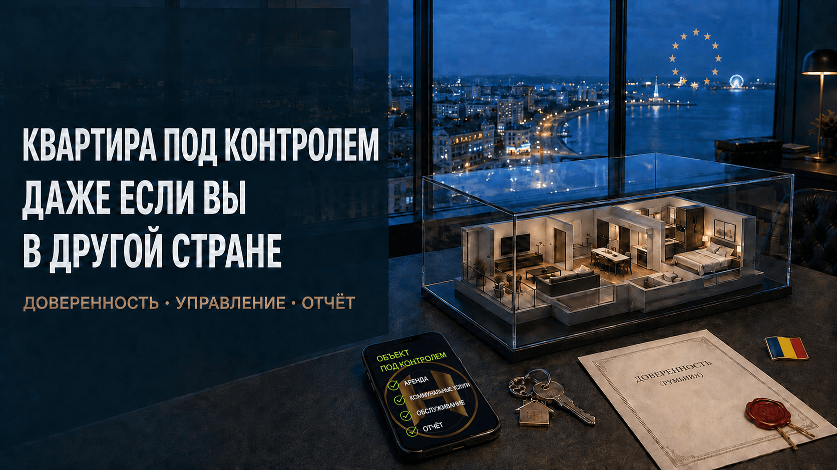 Кто управляет квартирой в Румынии, когда владелец в другой стране