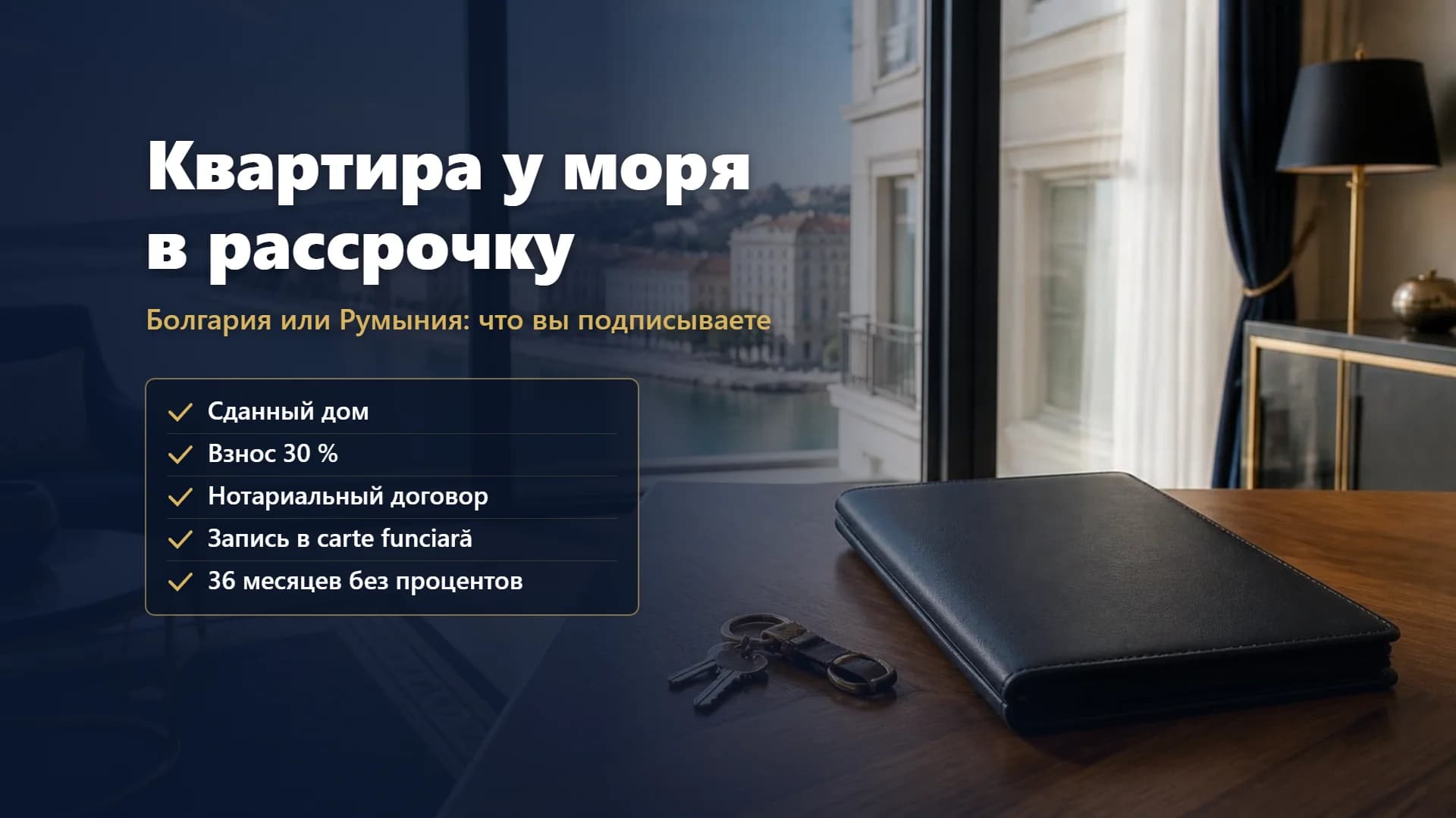 Квартира у моря в рассрочку: Болгария или Румыния — что вы подписываете и когда становитесь собственником