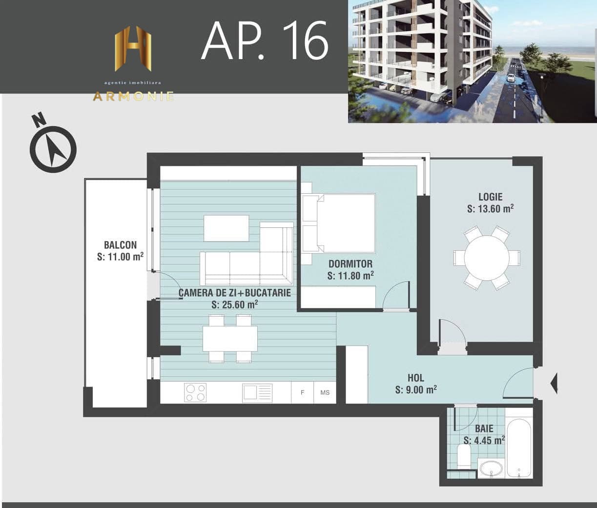 Квартира в Mamaia, 2 комн., 87 м² — фото 6