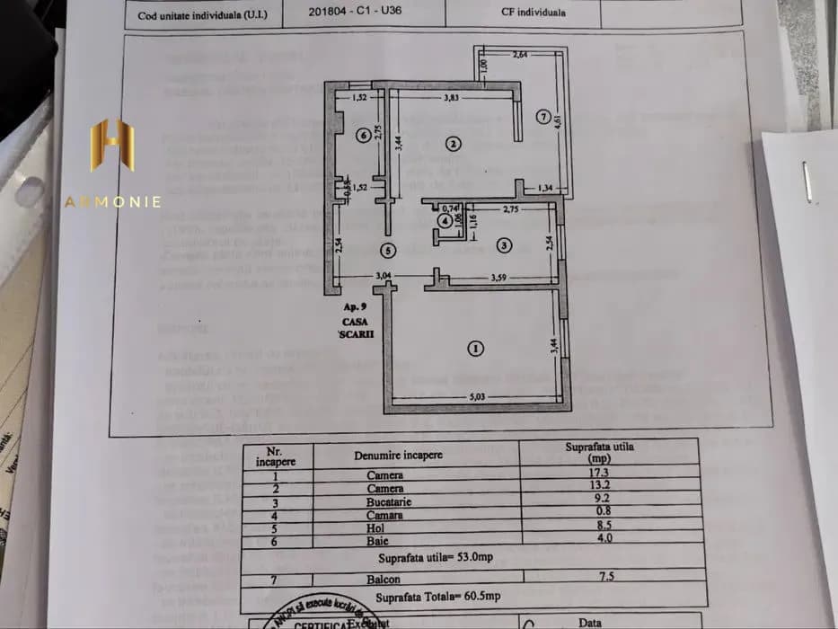 Квартира в Constanta, 3 комн., 60 м² — фото 6