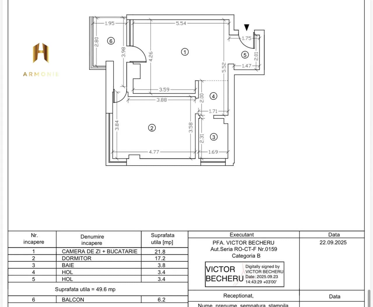 Квартира в Mamaia, 2 комн., 56 м² — фото 6