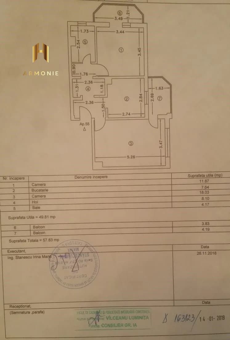 Квартира в Constanta, 2 комн., 58 м² — фото 9