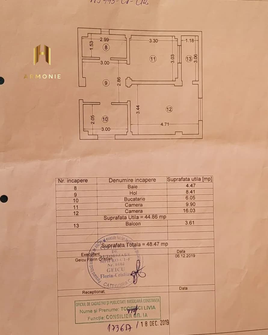 Квартира в Mamaia, 2 комн., 45 м² — фото 9