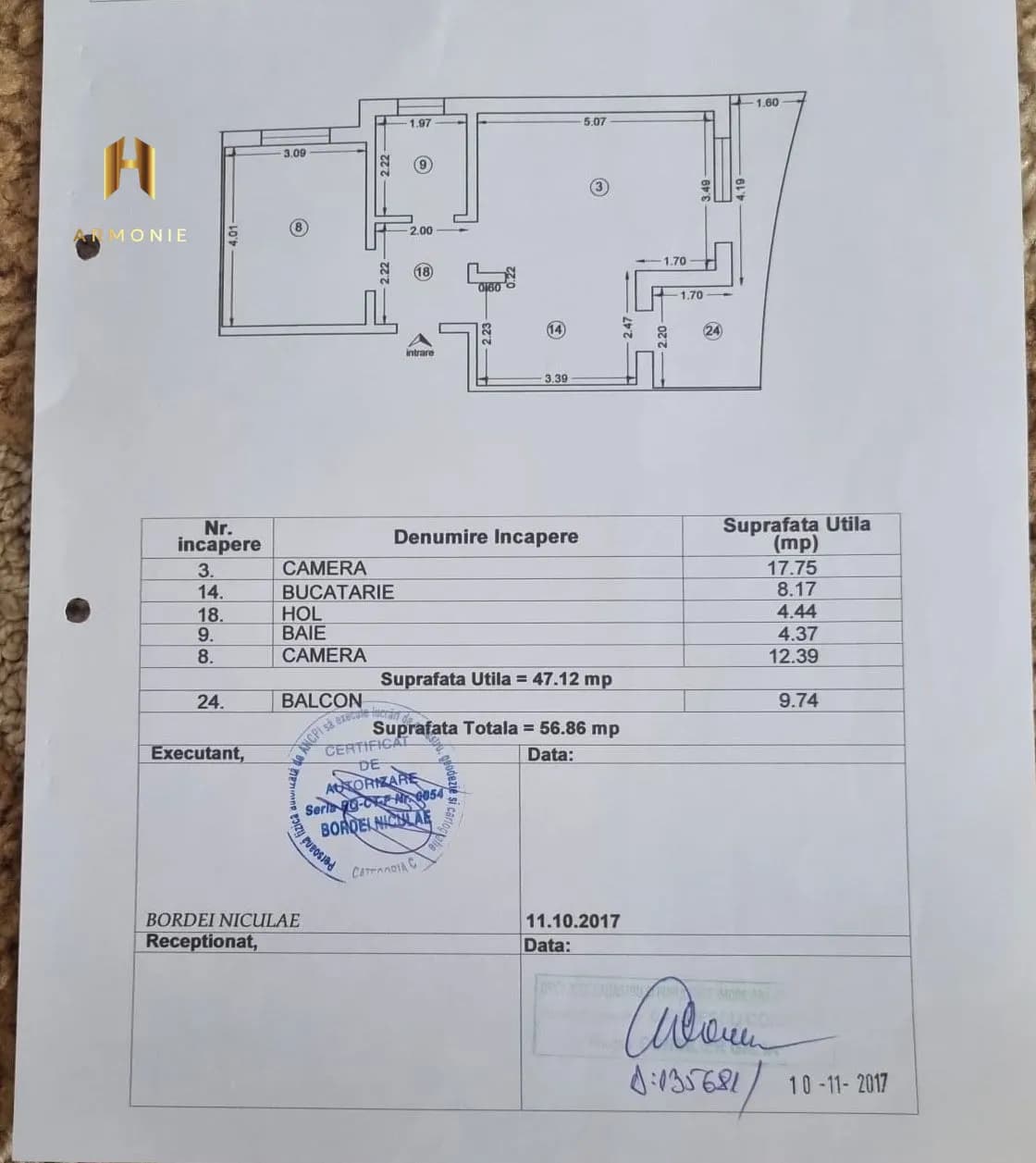 Квартира в Mamaia, 2 комн., 47 м² — фото 9