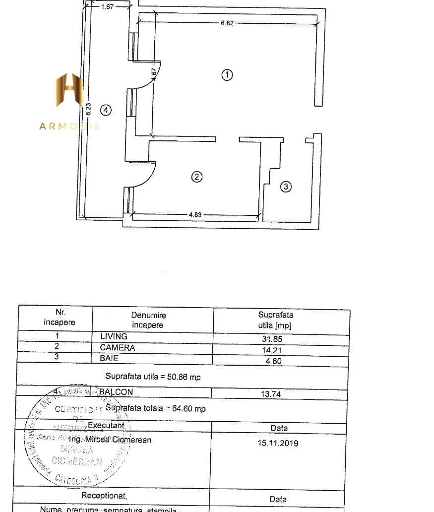 Квартира в Mamaia, 2 комн., 64 м² — фото 9
