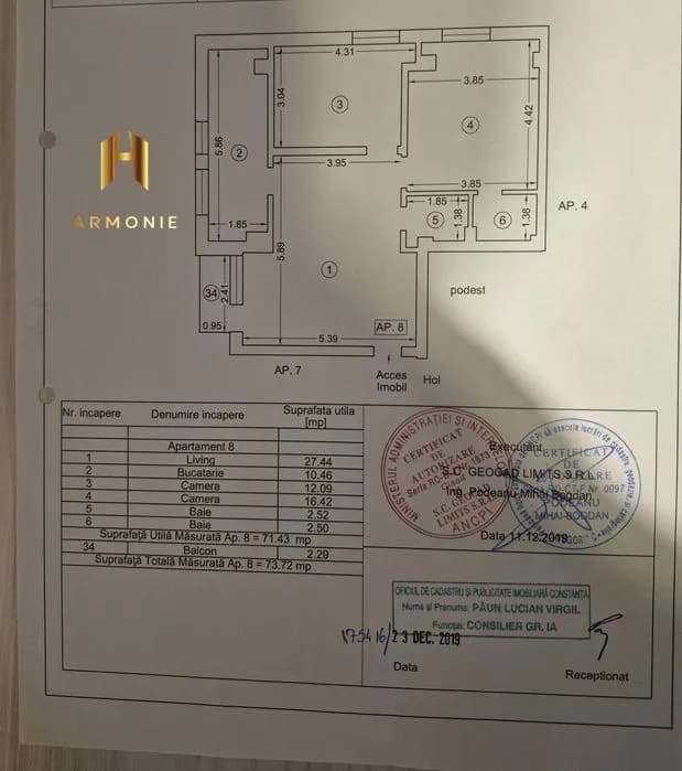 Квартира в Constanta, 3 комн., 71 м² — фото 8
