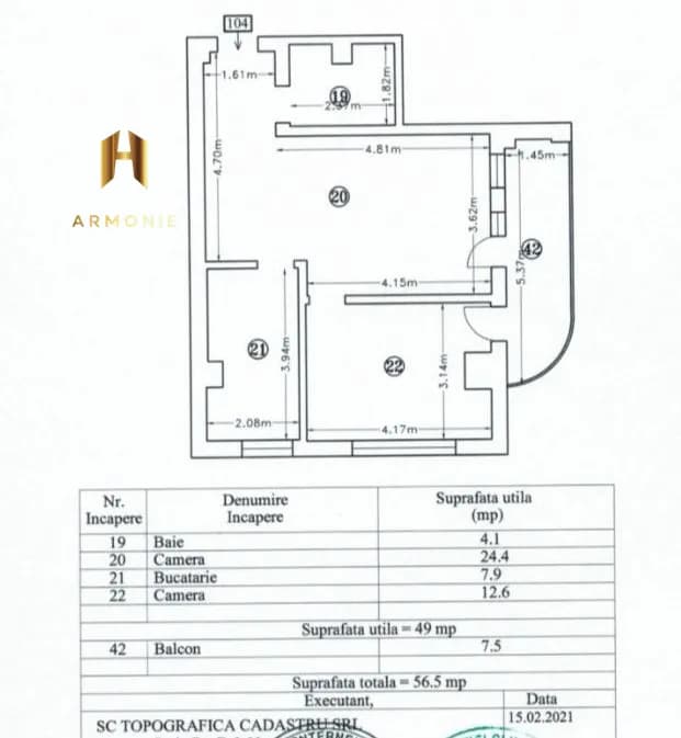 Квартира в Mamaia, 2 комн., 49 м² — фото 6