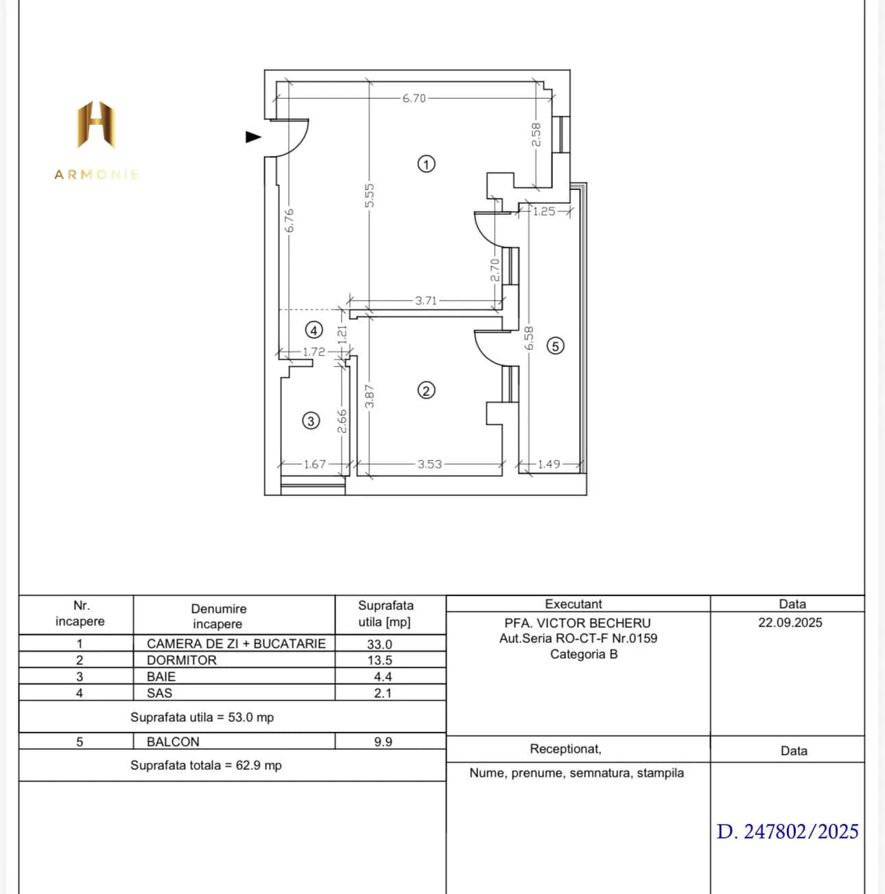 Квартира в Mamaia, 2 комн., 63 м² — фото 8