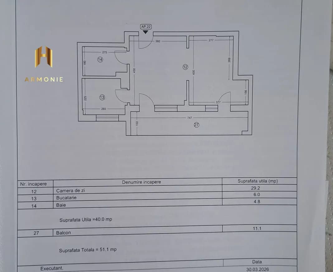 Квартира в Mamaia, 2 комн., 40 м² — фото 9