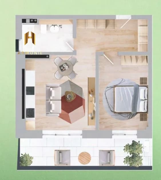 Квартира в Constanta, 2 комн., 50 м² — фото 5