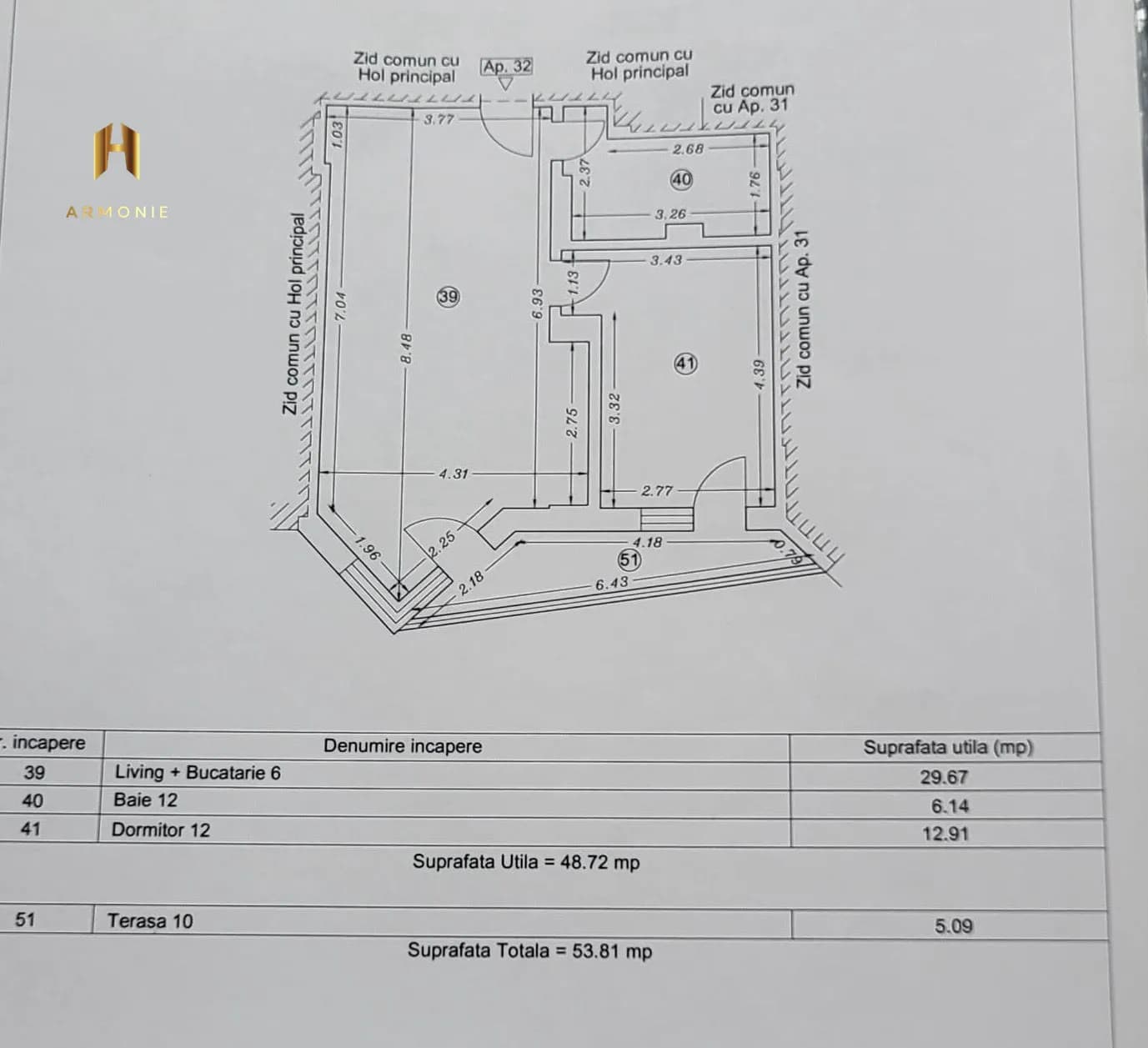Квартира в Mamaia, 2 комн., 54 м² — фото 10