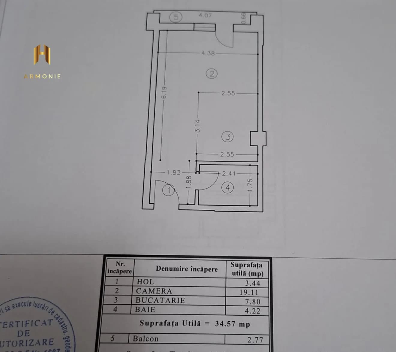 Квартира в Mamaia, 1 комн., 35 м² — фото 8