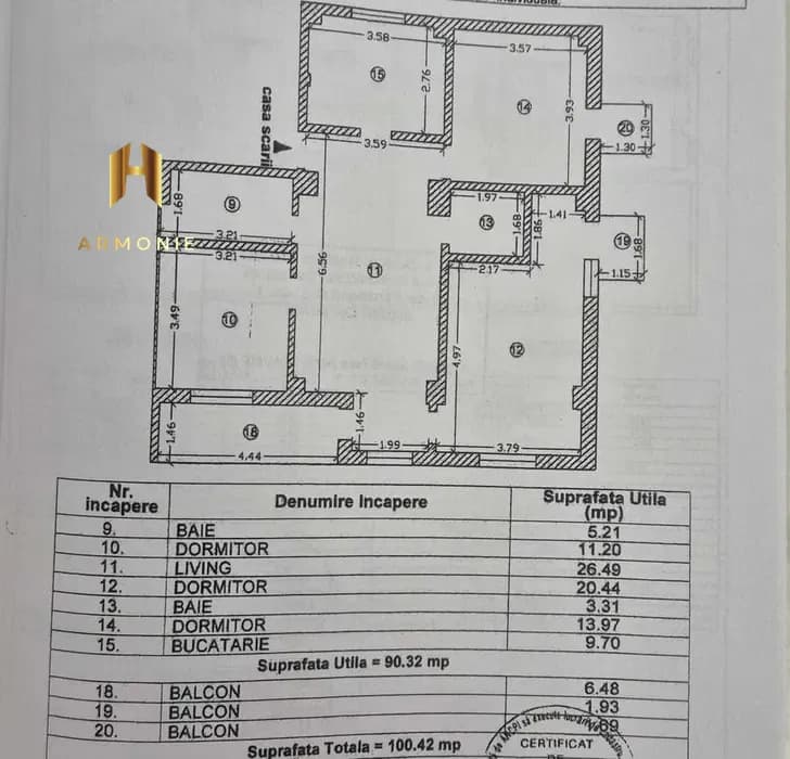 Квартира в Mamaia, 4 комн., 100 м² — фото 9