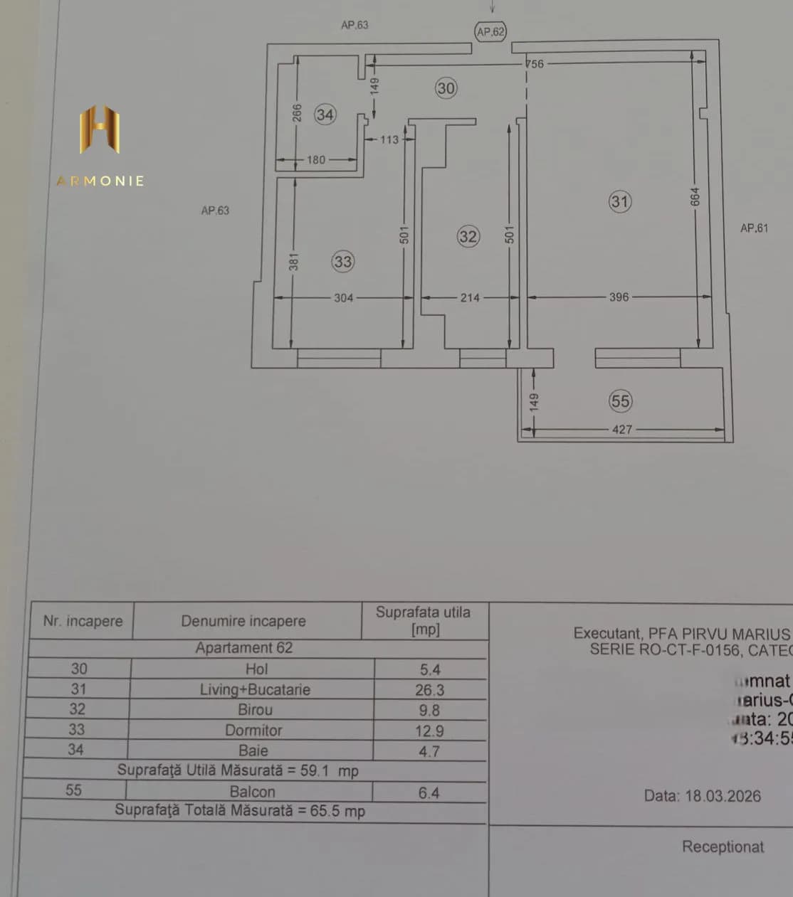 Квартира в Constanta, 3 комн., 60 м² — фото 8