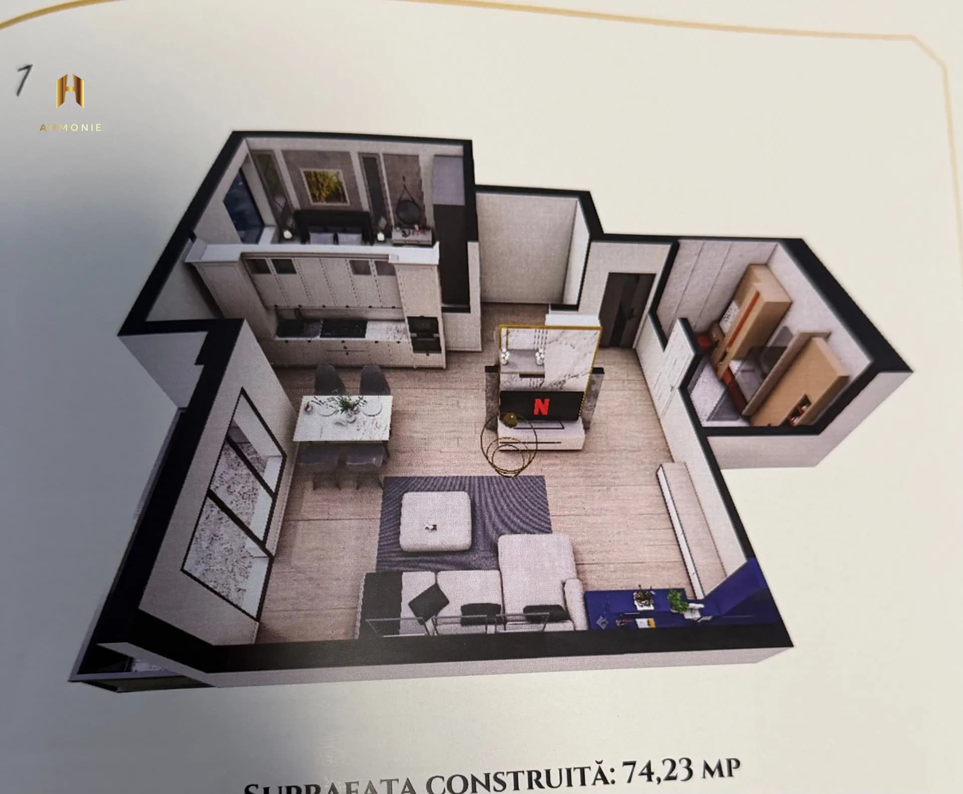 Квартира в Constanta, 2 комн., 74 м² — фото 5