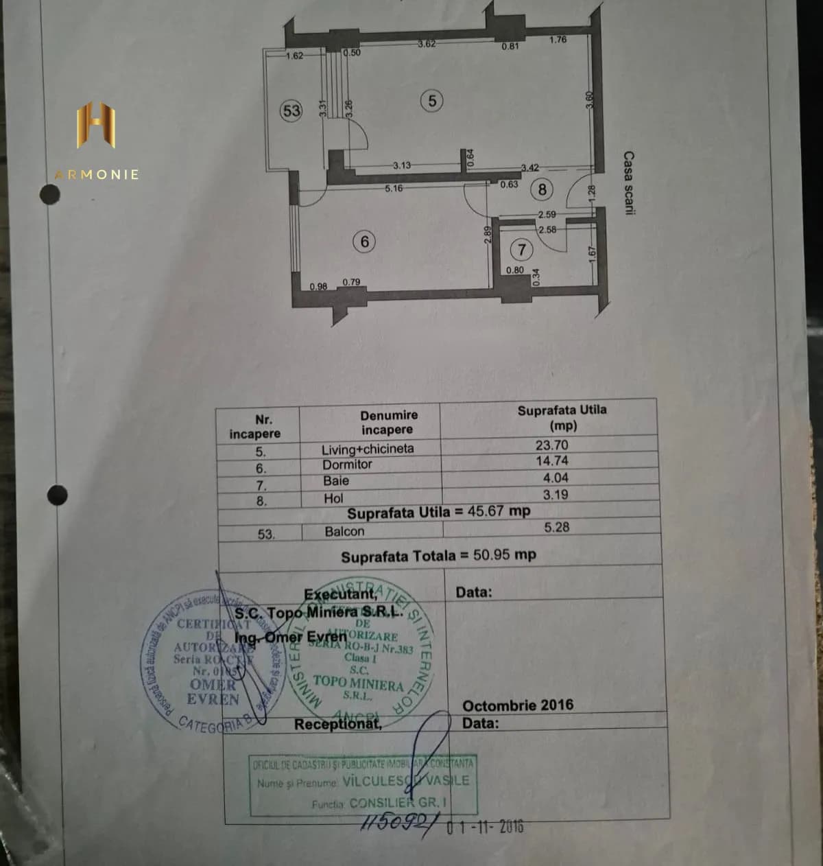 Квартира в Mamaia, 2 комн., 51 м² — фото 8